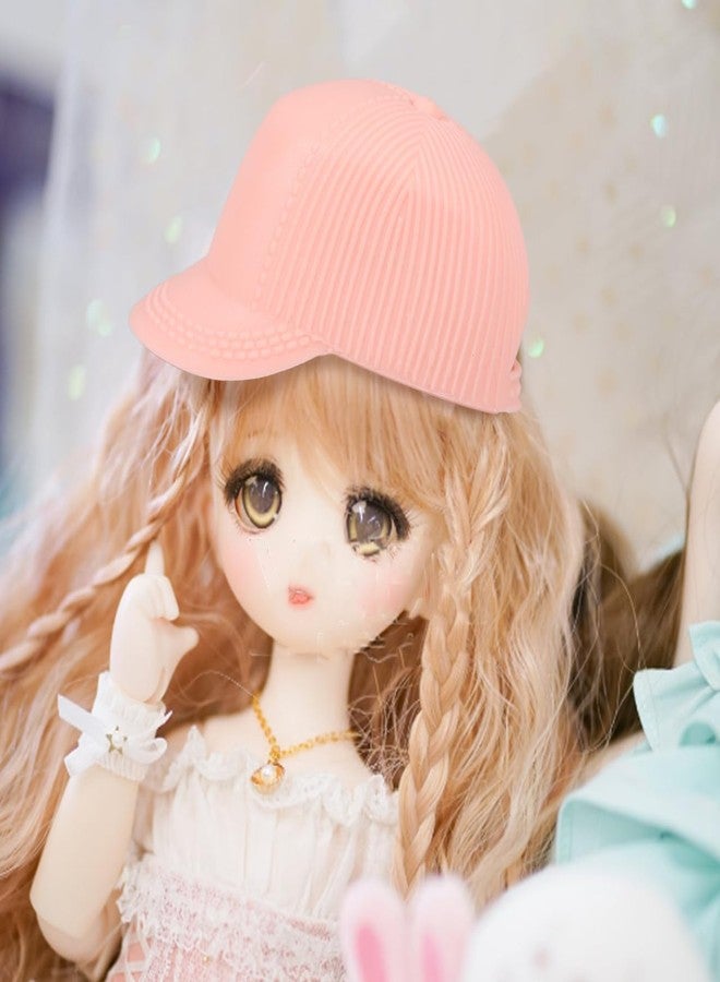 JOINPAYA Mini Doll Hats: 12pcs Miniature Dollhouse Plastic Baseball Caps 11 inch Doll Dress Up Accessories Crafts Mini Tea Party Tiny Hats for Girl - Image 3